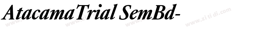 AtacamaTrial SemBd字体转换